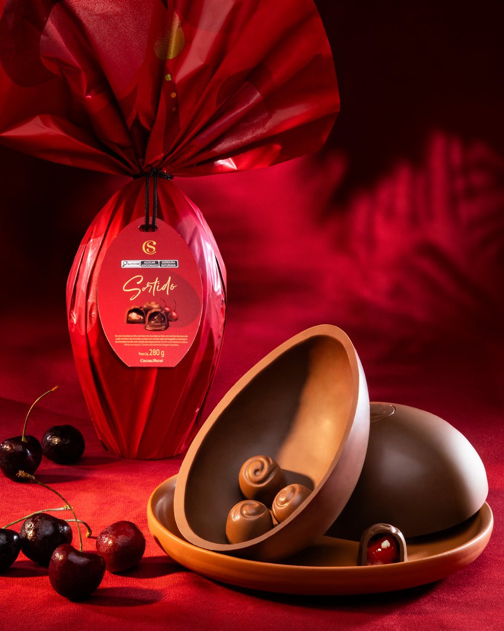 Ovo de Páscoa Clássicos ao Leite com Bombons 280g