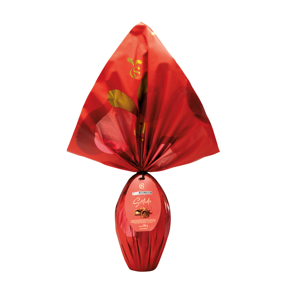 Ovo de Páscoa Clássicos ao Leite com Bombons 280g